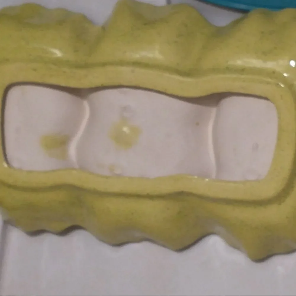 Yellow Speckled Serving or Candy Dishes Vintage Glass